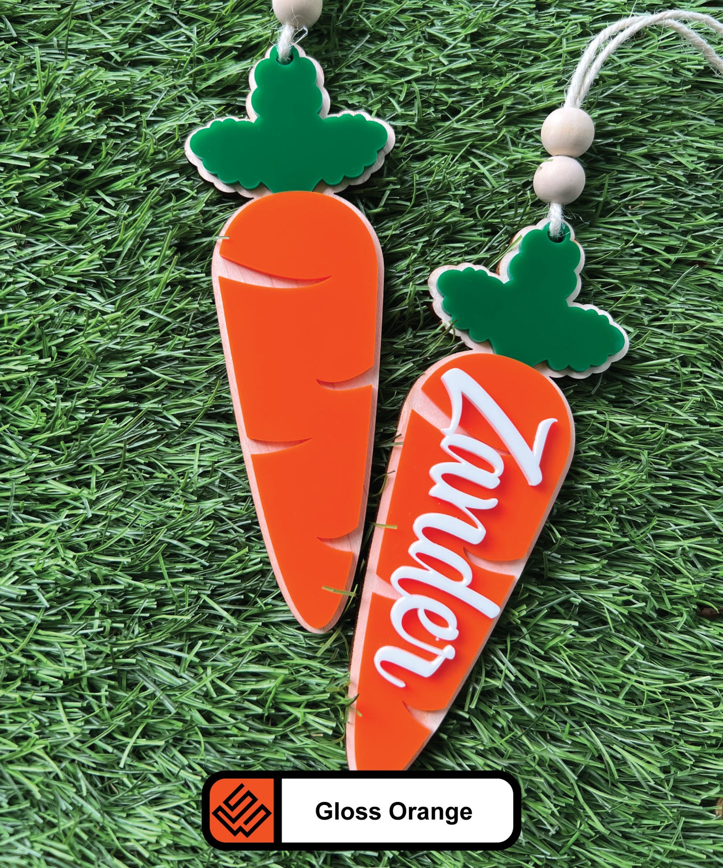 Easter Tag. Carrot.