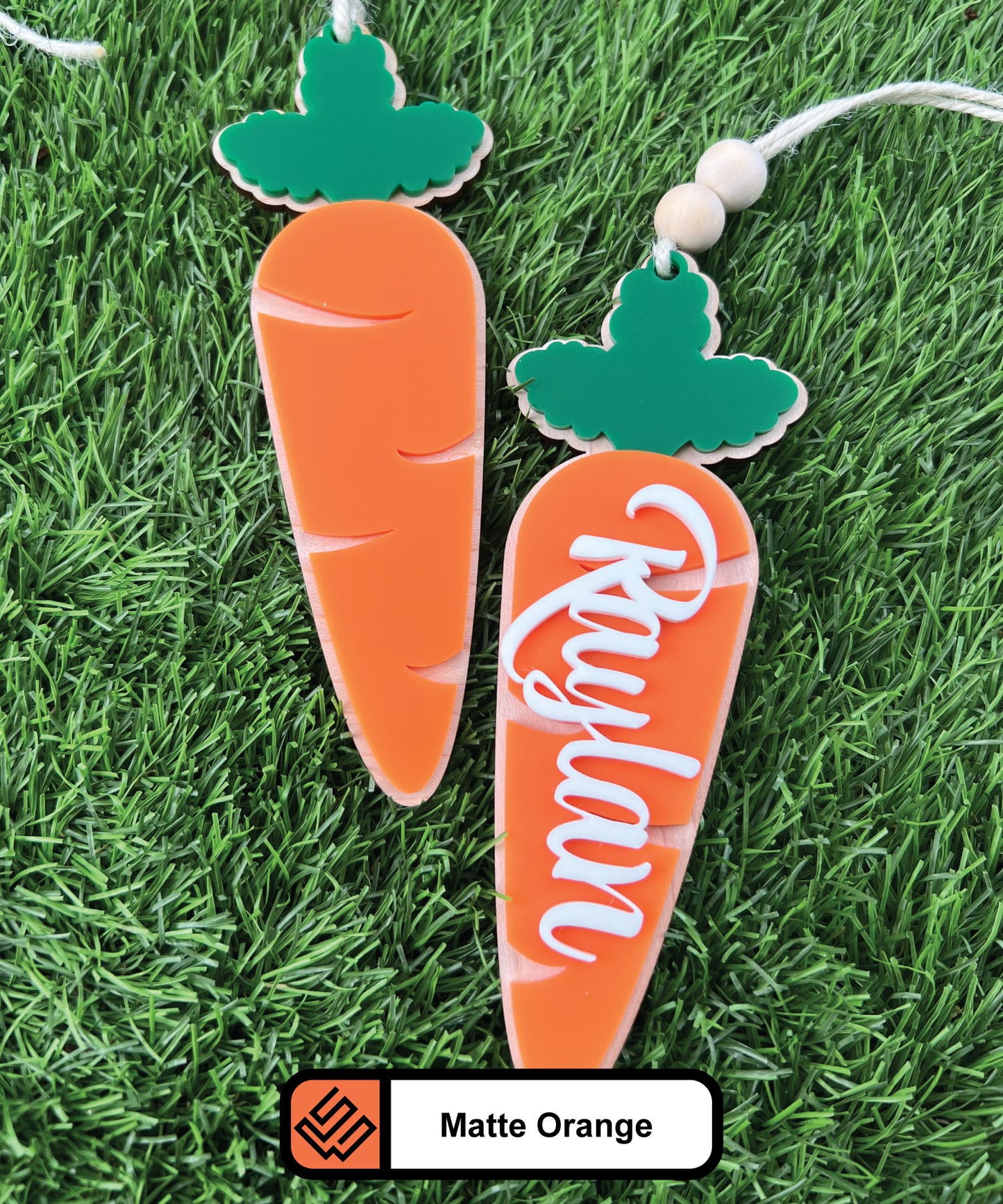 Easter Tag. Carrot.